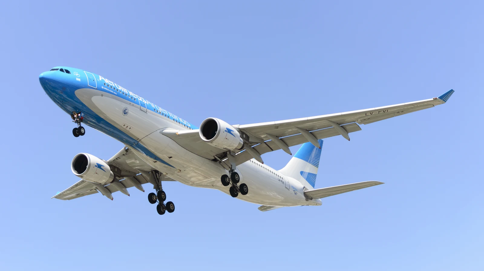 Imagen de archivo: Airbus A330 de Aerolíneas Argentinas en Ezeiza, 2018; no acredita un vuelo concreto a Punta Cana.