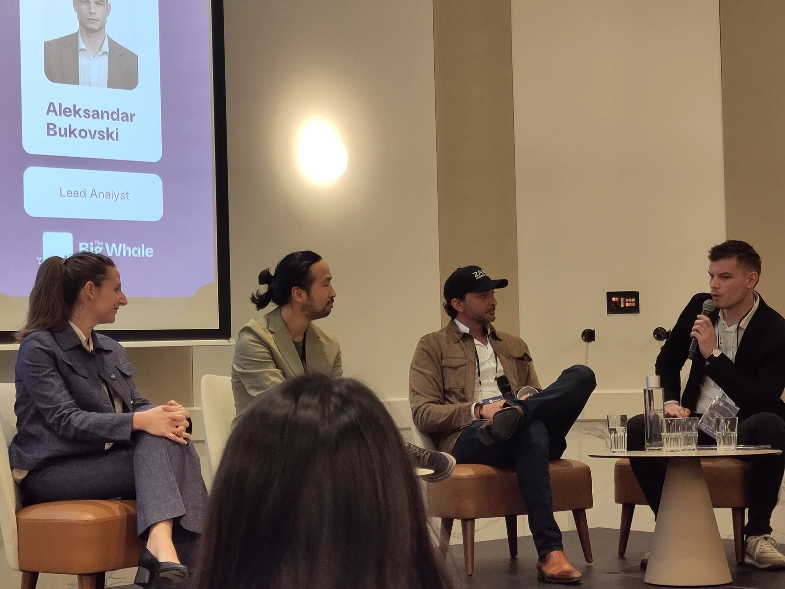 Archivo: mesa redonda de The Big Whale durante ETHCC 2026 en Cannes, marzo de 2026. Contexto del ecosistema Ethereum; no muestra la presentación de zkAPI.