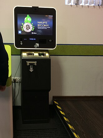 Cajero de Bitcoin en Praga; fotografía de archivo.